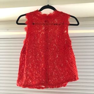 Red Lace Shirt